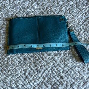 Thirty-One Teal Wristlet bag with Strap